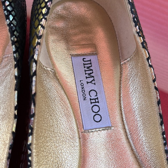 Jimmy Choo, London snakeskin, beautiful design flats, size40 - Picture 5 of 8